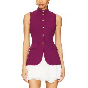 Amanda Uprichard Justine Dress Aubergine Ivory
Blazer mini Revolve S